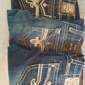 Mens rock revival jeans